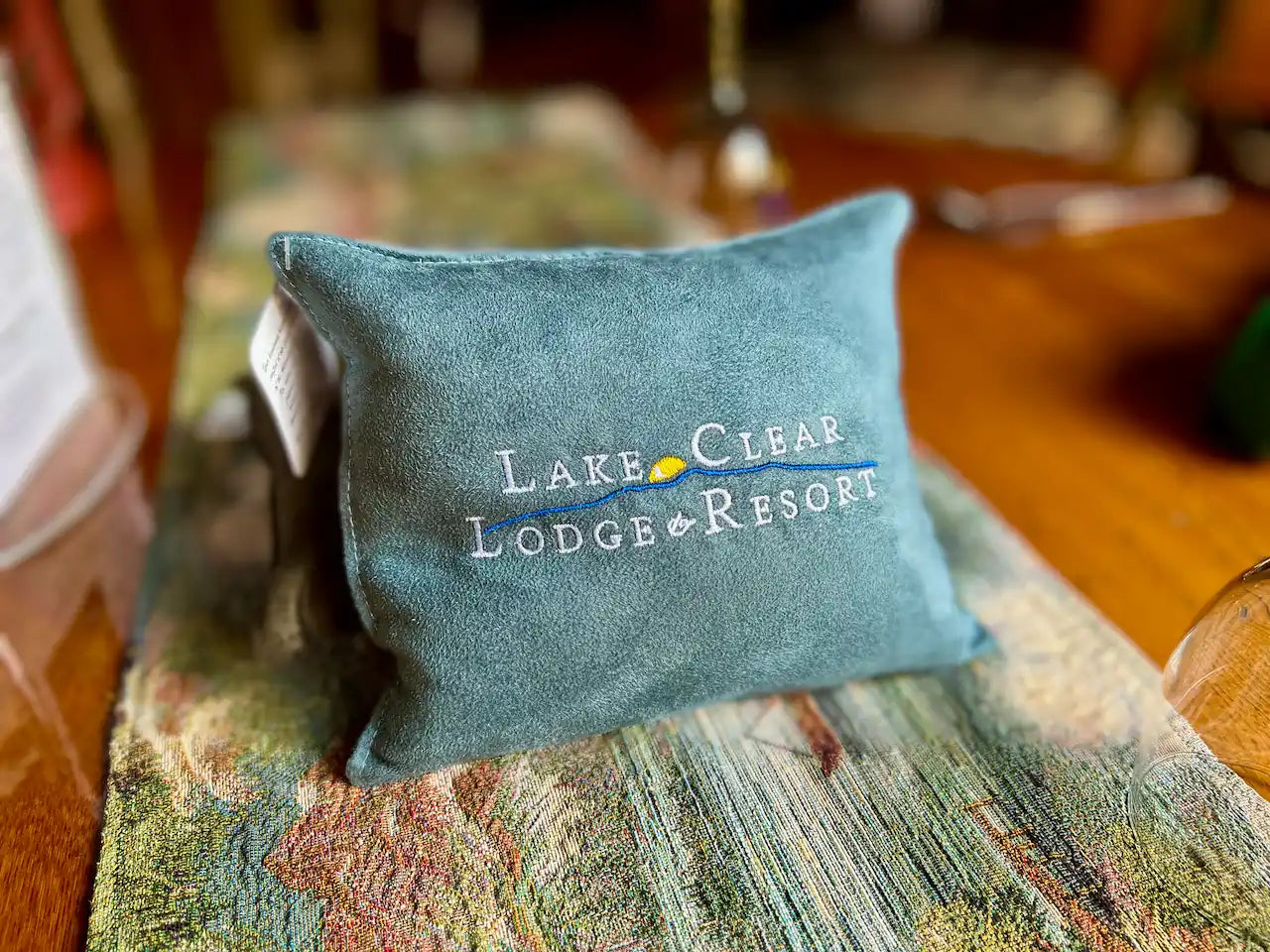 7x8 Lake Clear Lodge balsam pillow.