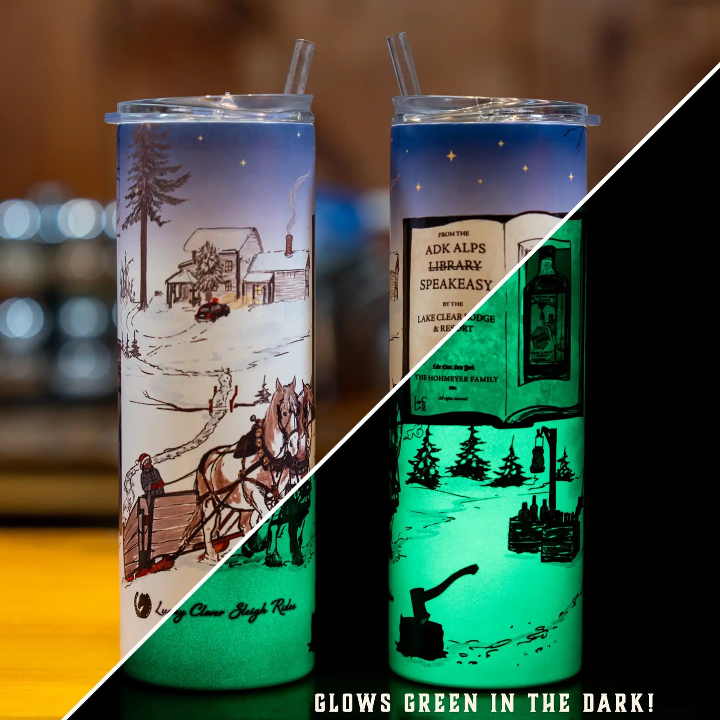 1920s Speakeasy & Lantern-lit Sleigh Ride 20oz Tumbler