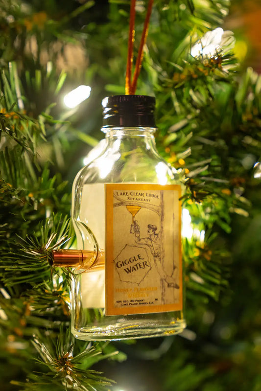 Mini "Giggle Water" Bottle Ornament