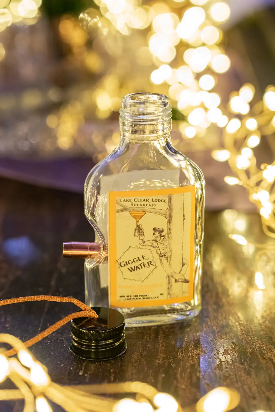 Mini "Giggle Water" Bottle Ornament