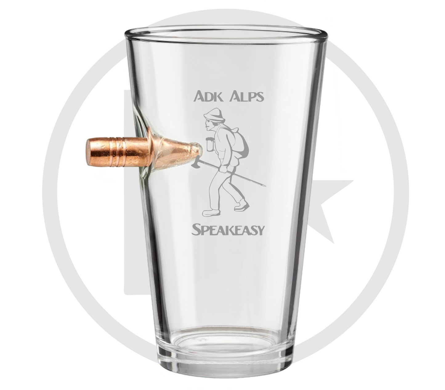Adk Alps Speakeasy Pint Glass - 16oz
