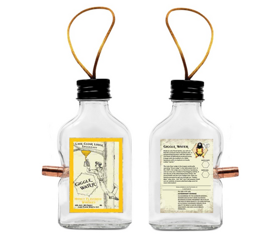 Mini "Giggle Water" Bottle Ornament